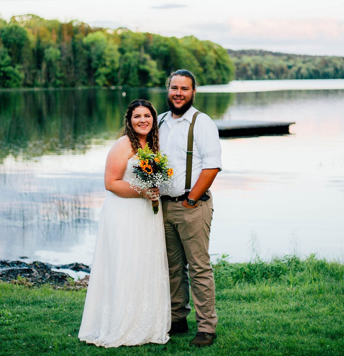 Kassidy Giggey 17 and her husband, Garett Moore