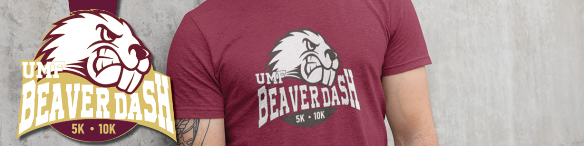 Beaver dash tshirt and medal