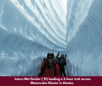 Intern leading Glacier Tour