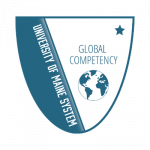 Blue and white crest for Global Competency Micro-Credential level 1