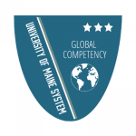 Blue and white crest for Global Competency Micro-Credential level 3