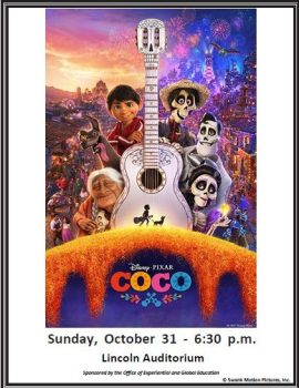 picture of flyer for Coco film screening