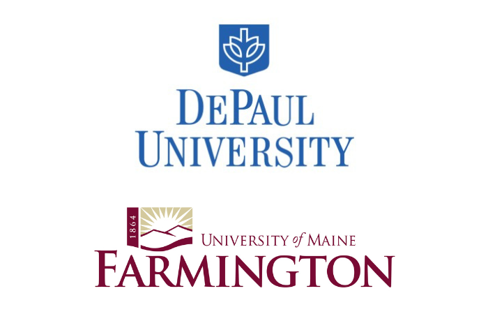 UMF and DePaul University logos