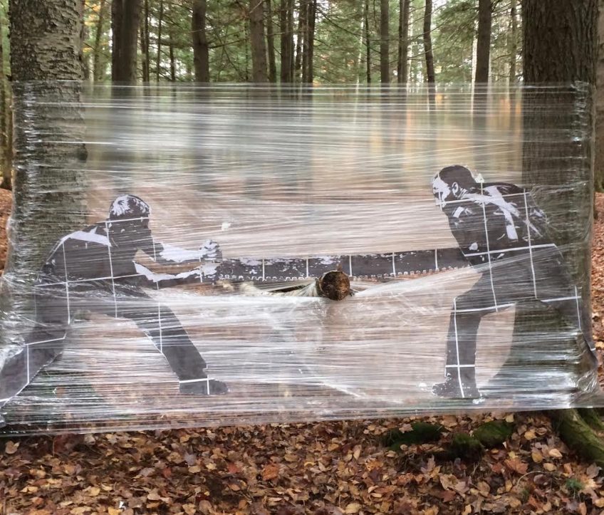 Art installation, Woodsmen