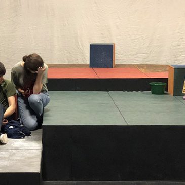Theatre UMF students in fall production of "The Curious Incident of the Dog in the Night-time."