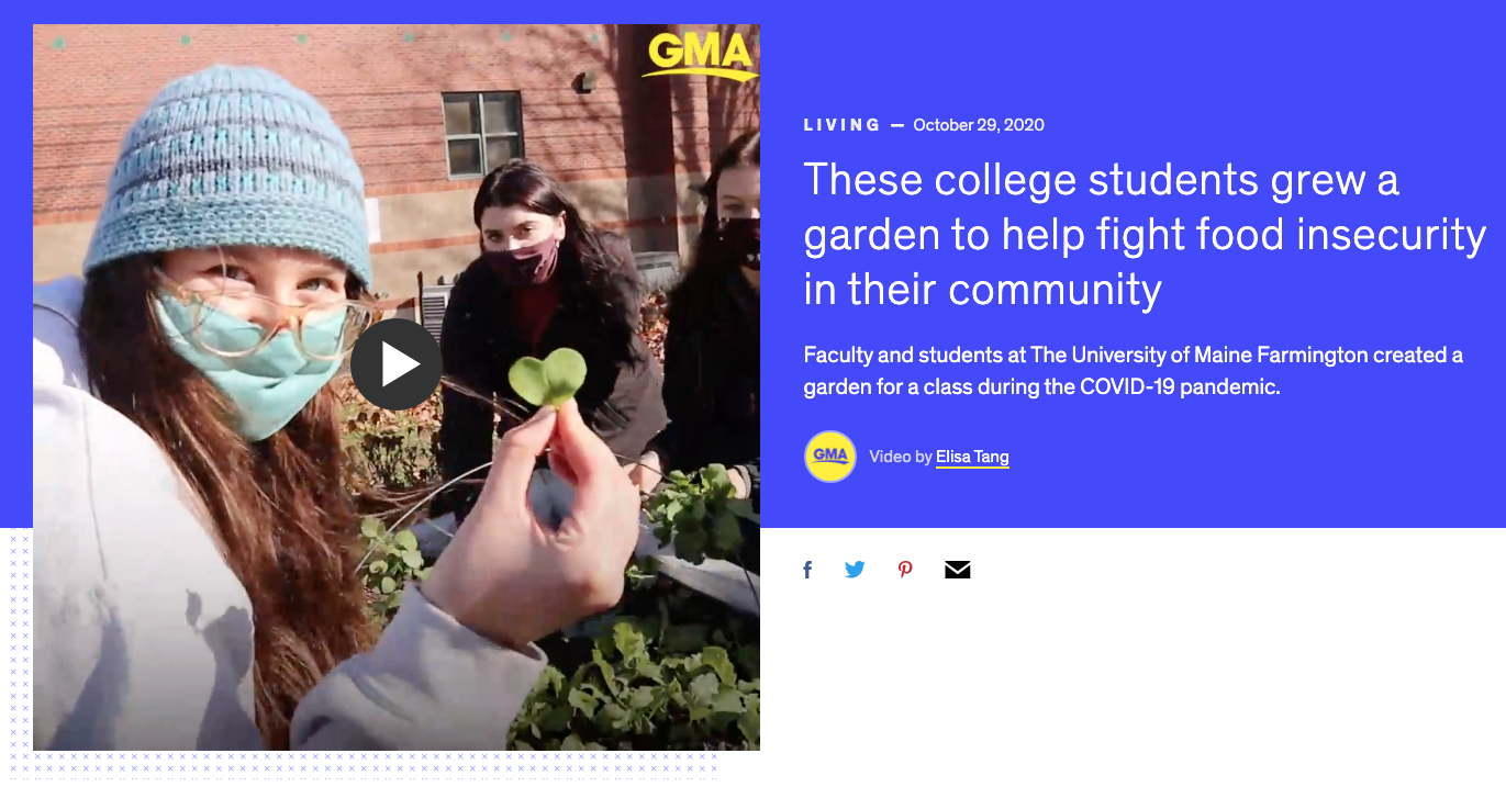 Good Morning America video screen shot of community garden video