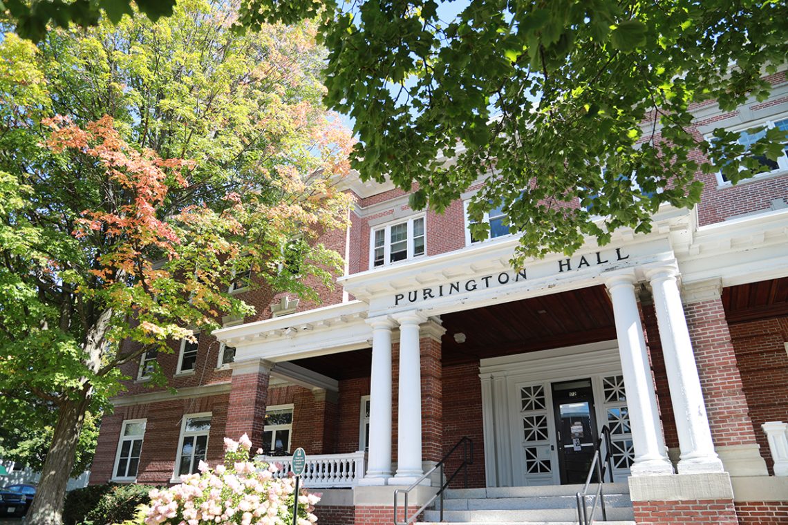 Purington Hall on the University of Maine at Farmington campus