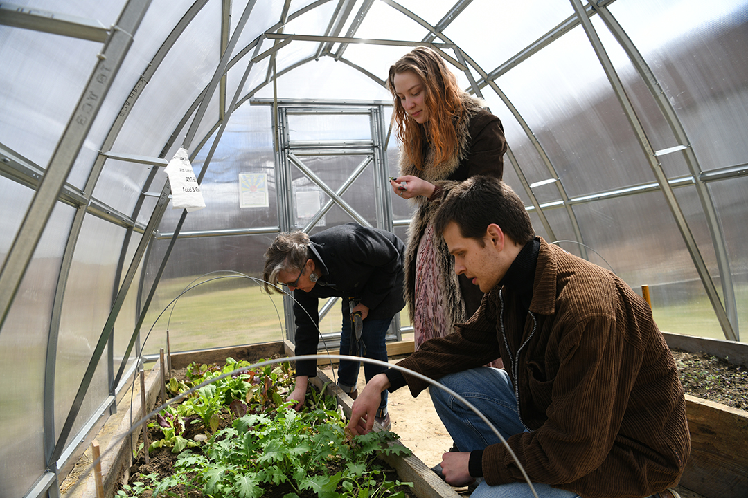 As part of Earth Week, the Spring UMF Garden Open House was hosted by students in the Dig It! Gardening for Social Change English course. This Symposium event featured a greenhouse tour, spring planting and winter sowing project.