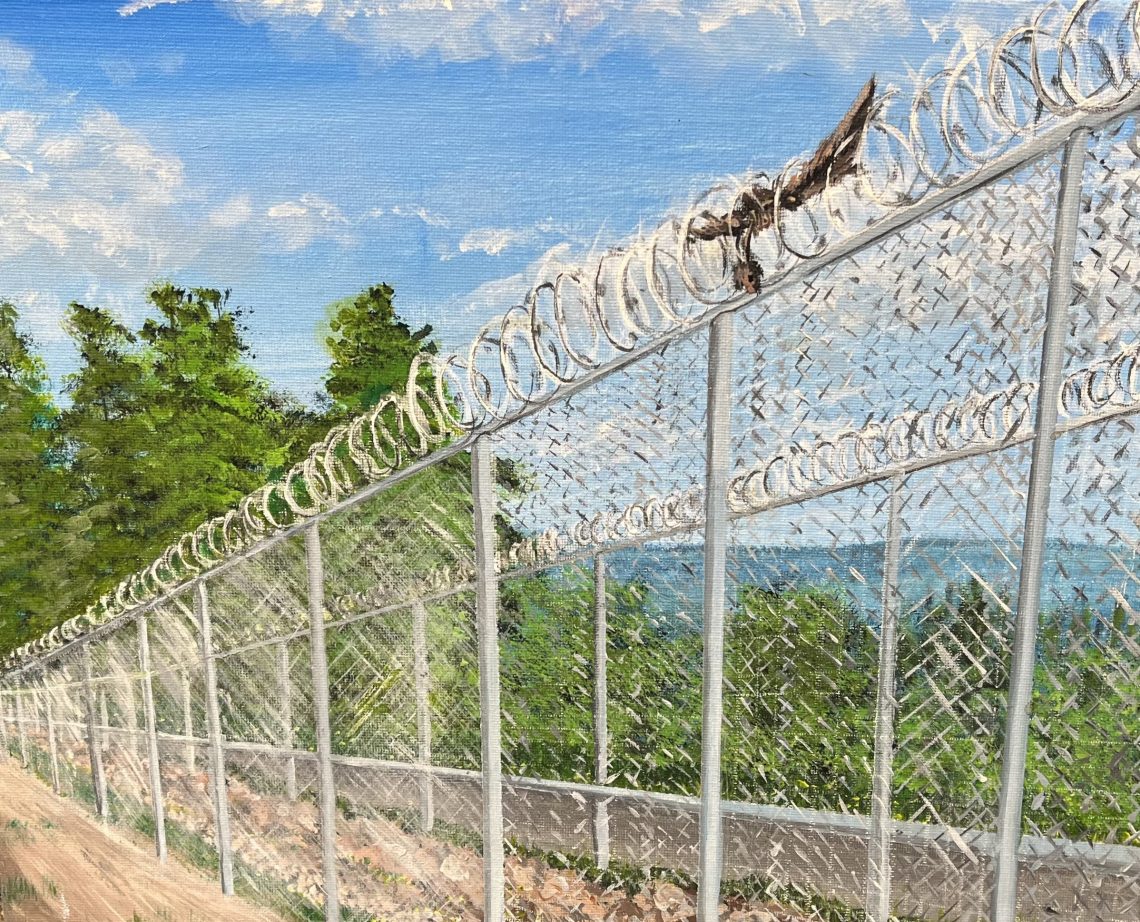 Painting - C.K. Bird on a Wire