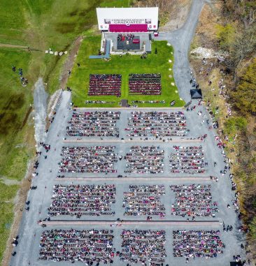 Drone image from UMF Commencement
