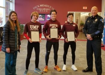 UMF students receive award for rescue.