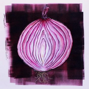 "Onion Printing," Elizabeth Strickland (grade 10)