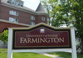 University of Maine at Farmington sign